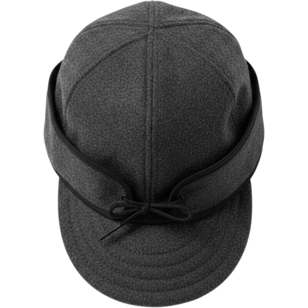 Stormy Kromer The Original Cap Charcoal Gray Wool Winter Hat Ear Flaps 7 1/8